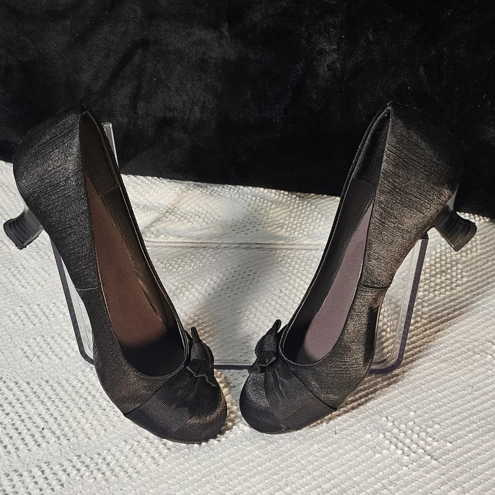 Black Jellypop Elva Dress Heel Size 9 Comfort Cushion Soles - Picture 7 of 10